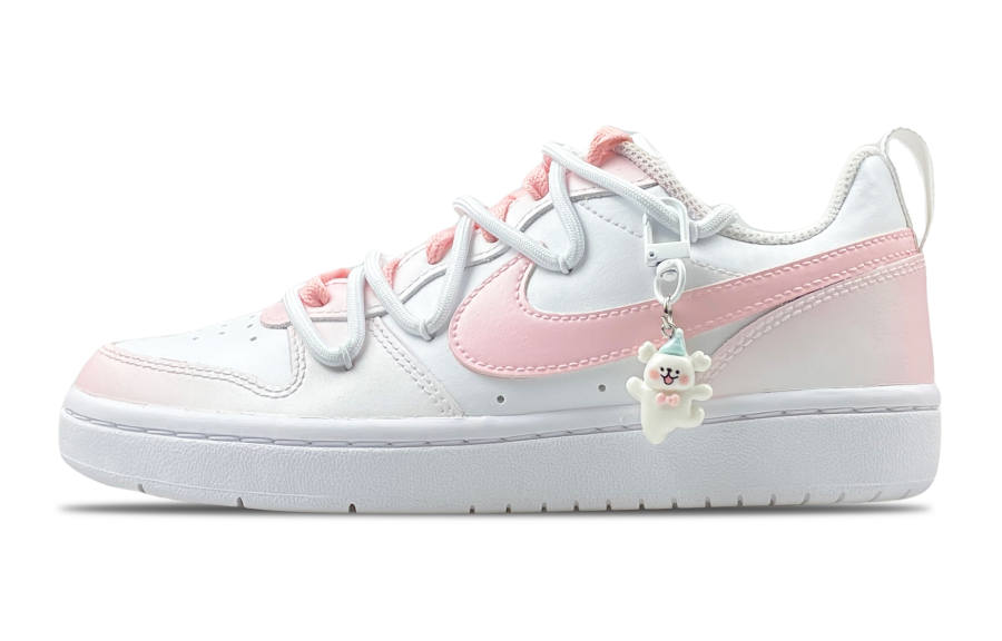 Nike Nike Court Borough Low top Skateboard Shoes GS White Pink