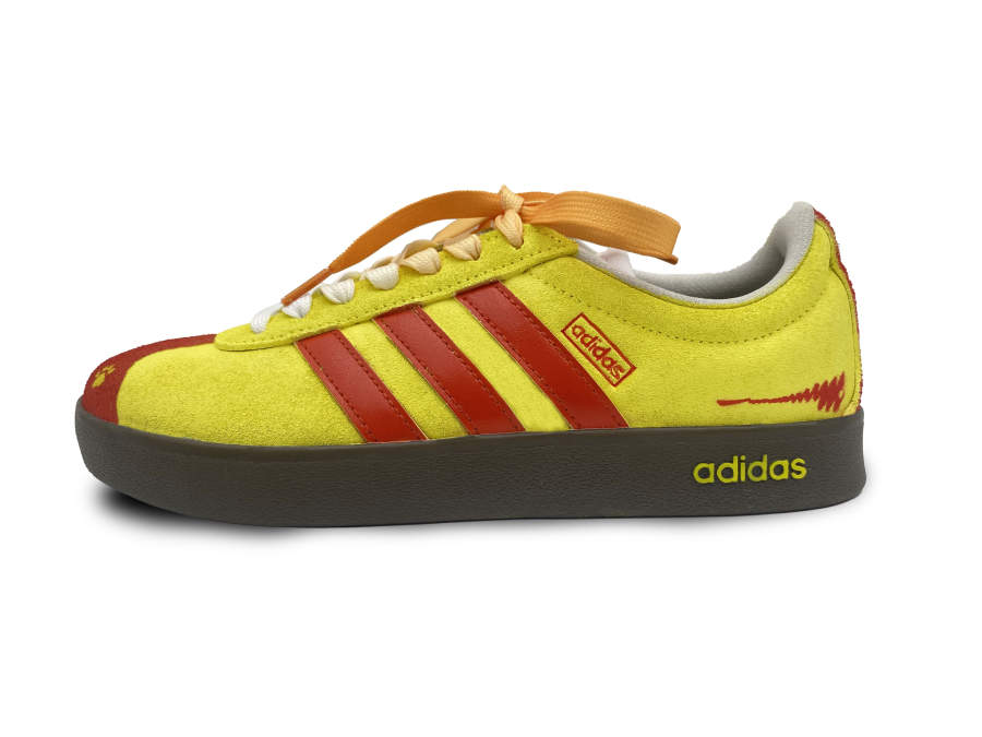 Adidas Adidas VL COURT 2.0 Honey Lime Fiery Abrasion Resistant Lightweight Wear resistant And Lightweight Low top