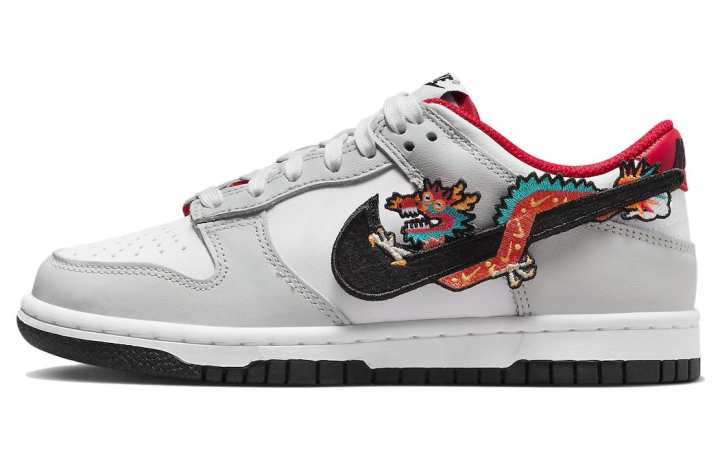 Nike Nike Dunk Slip Resistant Abrasion Resistant Slip Resistant Abrasion Resistant Low top Skateboard Shoes GS Gray