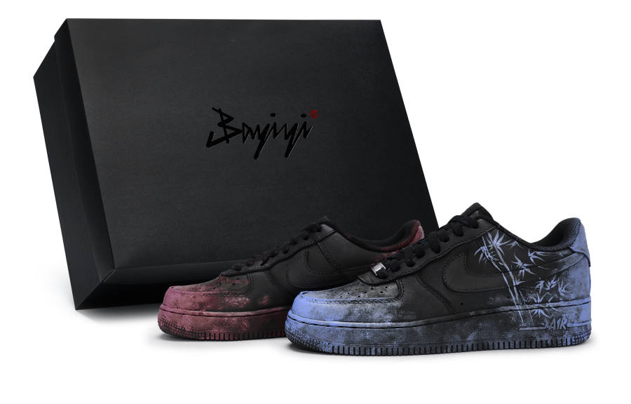 Nike Nike Air Force 1 07 811 Manufacturing, Smoke Shadow Bamboo Wind Blue Pink, Special Shoe Box Low top Skateboard Shoes