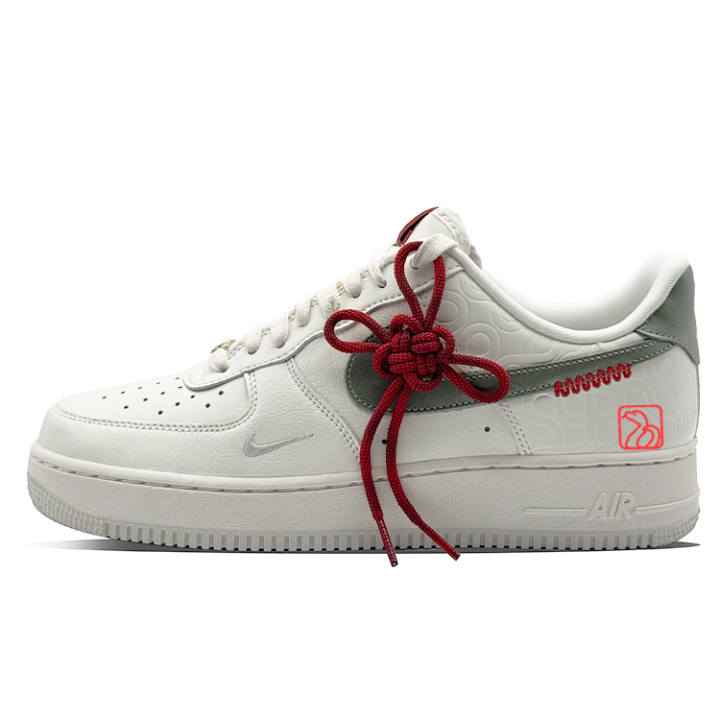 Nike Nike Air Force 1 Coverage Thermal Abrasion Resistant Low top Skateboard Shoes Unisex Ivory