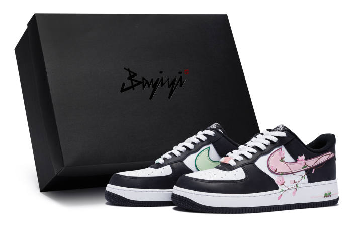 Nike Nike Air Force 1 Skateboard Shoes Unisex Low Top Black White Pink Green