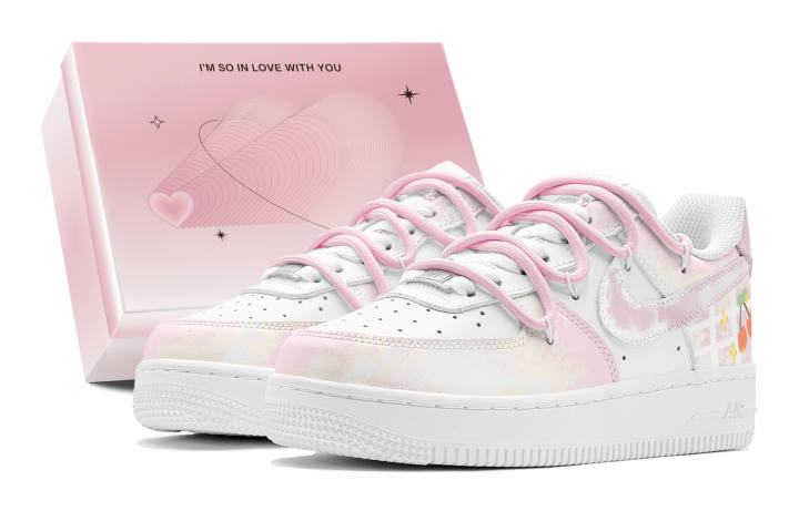 Nike Nike Air Force 1 Low top Skateboard Shoes Women's Pink