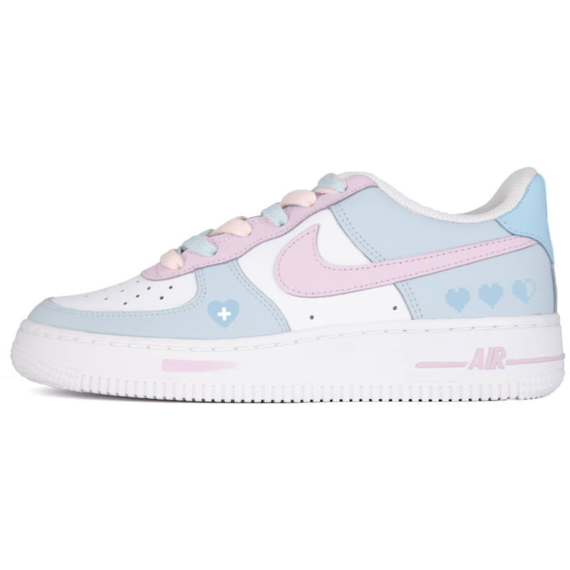 Nike Nike Air Force 1 White Air Force 1, Heart Minimalist Style Abrasion Resistant Low top Skateboard Shoes Unisex