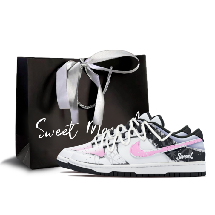 Nike Nike Cow Leather Cushioning Abrasion Resistant Slip Resistant Low top Skateboard Shoes Unisex