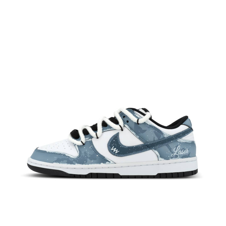Nike Nike Dunk Gorilla Mischief XJDD Patchy Denim Low top Skateboard Shoes Unisex Blue White