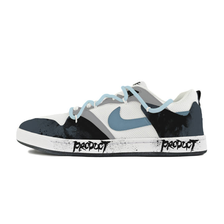 Nike Nike SB Alleyoop Abrasion Resistant Low top Skateboard Shoes Men's White Blue Black