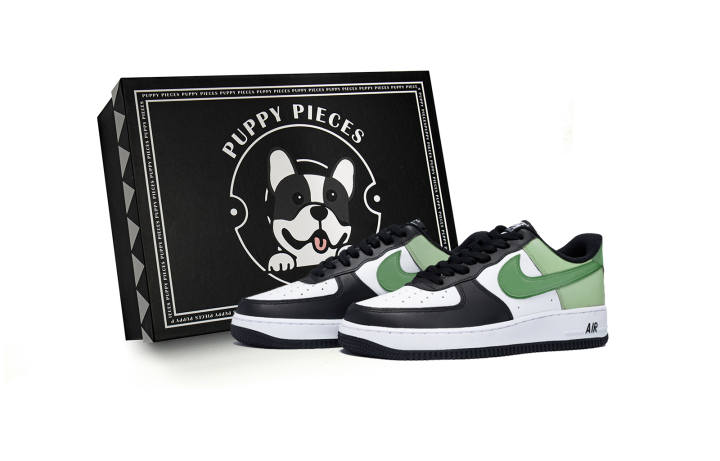 Nike Nike Air Force 1 Colorful Matcha, Special Shoe Box Slip Resistant Low top Skateboard Shoes Men's White Green