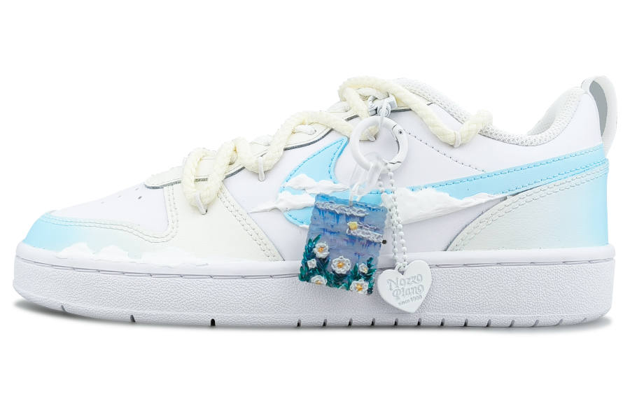 Nike Nike Court Borough 2 Unheard Of The Flower's Name Slip Resistant Abrasion Resistant Low top Skateboard Shoes Women's