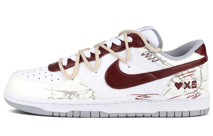 Nike Nike Big Time Messenger Low top Skateboard Shoes Unisex Beige Red