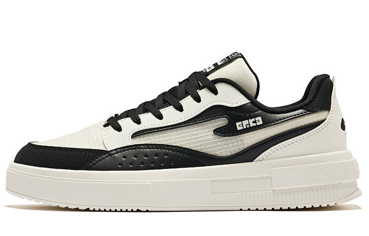 Erke Stunning 1.0lite Slip Resistant Abrasion Resistant Low top Skateboard Shoes Men's Microcrystal White Jet Black