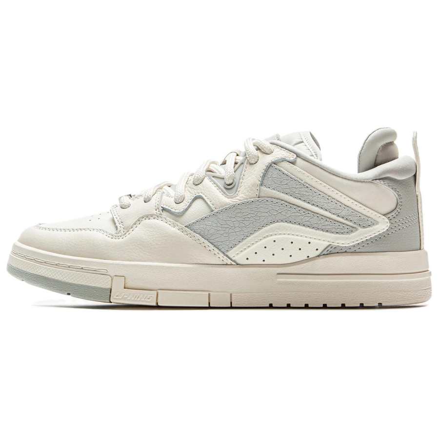 Li-Ning Li Ning Wave PRO Coverage Slip Resistant And Abrasion Resistant Low top Skateboard Shoes Men's White Gray