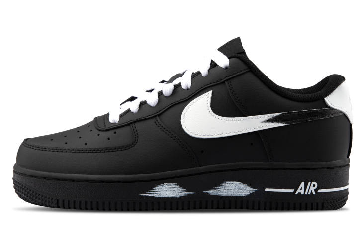 Nike Nike Air Force 1 Cushioning Low top Skateboard Shoes Unisex Black