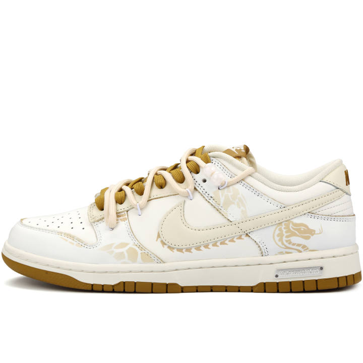 Nike Nike Dunk Forest Eye Slip Resistant Abrasion Resistant Low top Skateboard Shoes Men's White Yellow