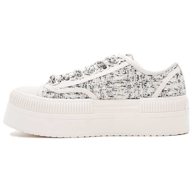 ANN ANDELMAN Height Increasing Low top Skateboard Shoes Women's Heather Gray
