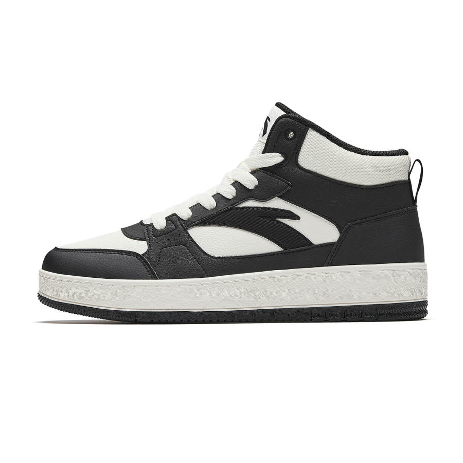 Anta First Year Thermal High top Skateboard Shoes Men's Black White