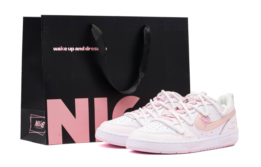 Nike Nike Court Borough Abrasion Resistant Low top Skateboard Shoes Women's Pink