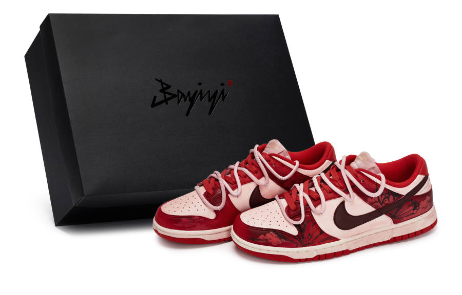 Nike Nike Dunk 811 Manufacturing, Red Butterfly Transformation, Special Shoe Box Abrasion Resistant Low top Skateboard Shoes