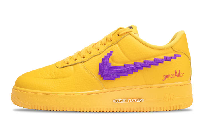 Nike Nike Air Force 1 Purple Cube Slip Resistant Abrasion Resistant Slip Resistant Abrasion Resistant Low top