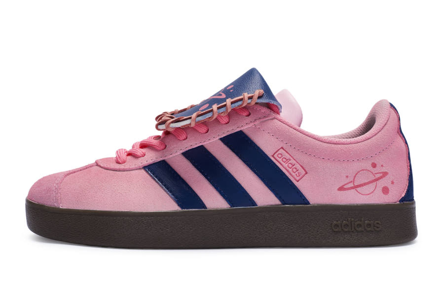 Adidas Neo Vl Court 811 Manufacturing, Peach Saturn Low top Skateboard Shoes Unisex Pink Blue