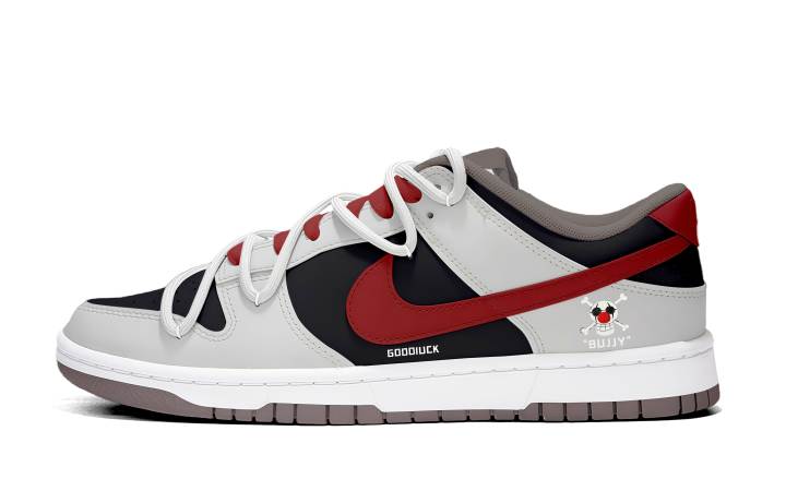 Nike Nike Dunk Clown Skeleton Synthetic Leather, Leather Cushioning, Wear Resistant Low top Skateboard Shoes Unisex