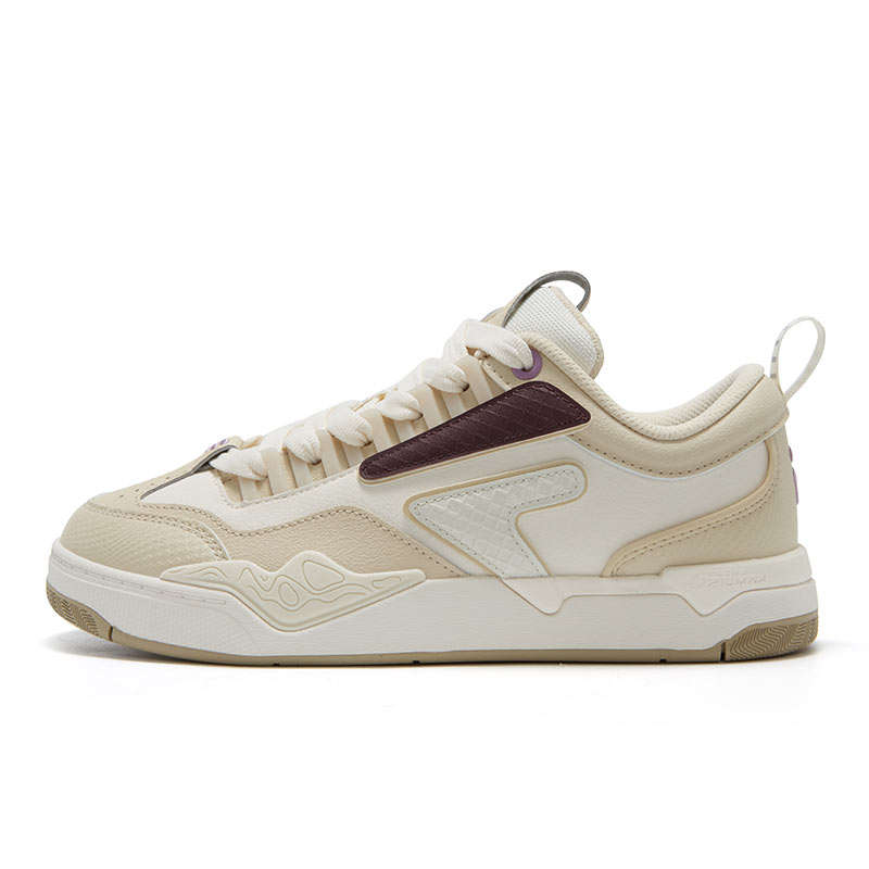 FILA FUSION Nollie Abrasion Resistant Low top Skateboard Shoes Women's Brown White