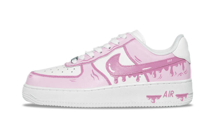 Nike Nike Air Force 1 Ocean Abrasion Resistant Low top Skateboard Shoes Unisex Pink