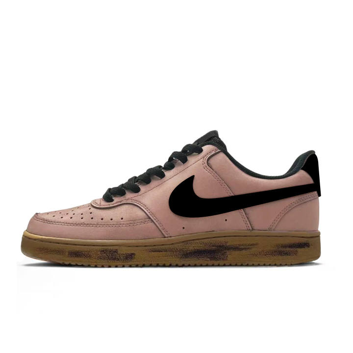 Nike Nike Court Vision 1 Dusty Pink Suede Brown Abrasion Resistant Lightweight Breathable