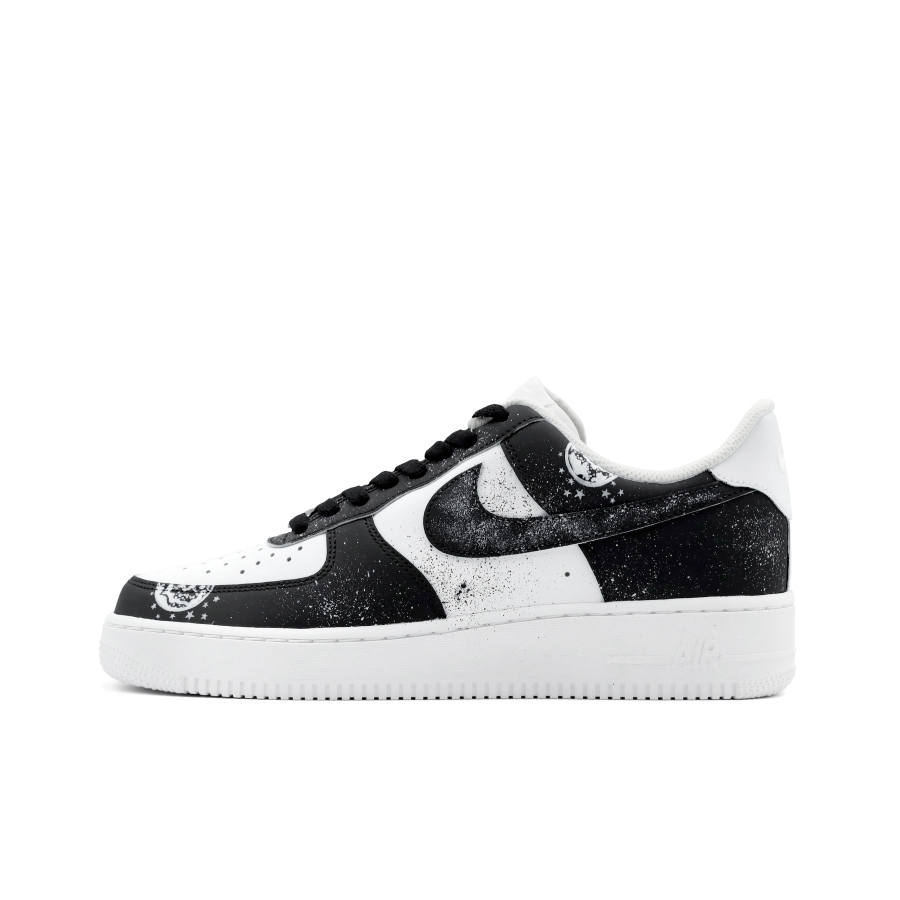 Nike Nike Air Force 1 Abrasion Resistant Low top Skateboard Shoes Men's Black White