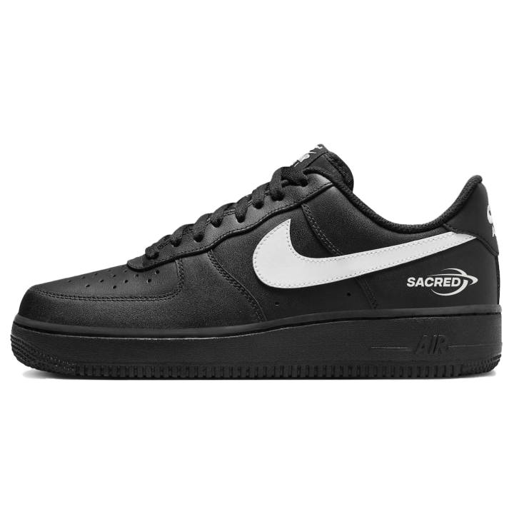 Nike Nike Air Force 1 Abrasion Resistant Abrasion Resistant Low top Skateboard Shoes Unisex Black White