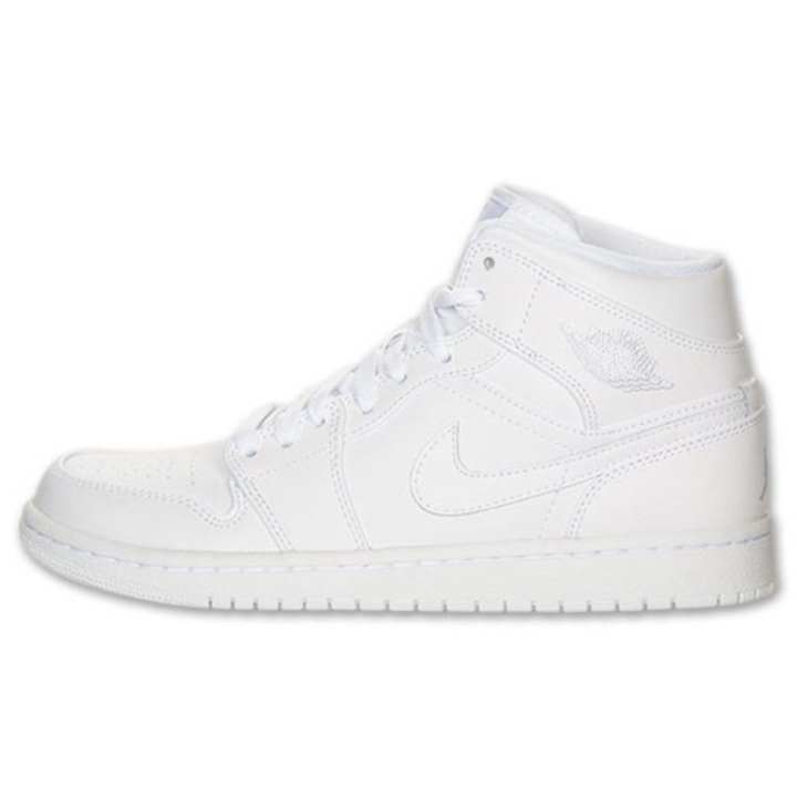 Jordan Jordan Air Jordan 1 Mid top Skateboard Shoes Men's White