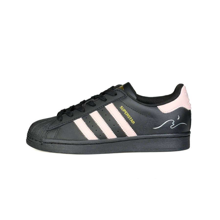 Adidas Originals SUPERSTAR Mao Cool, Moon Pink Slip Resistant Abrasion Resistant Low top Skateboard Shoes Unisex