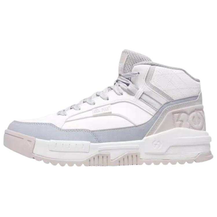 361° Thermal Slip Resistant And Abrasion Resistant High top Skateboard Shoes Men's White