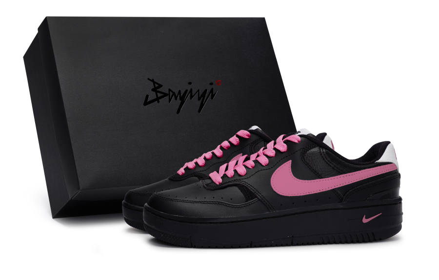 Nike Nike Gamma Force Abrasion Resistant Abrasion Resistant Low top Skateboard Shoes Women's Black Rose Red