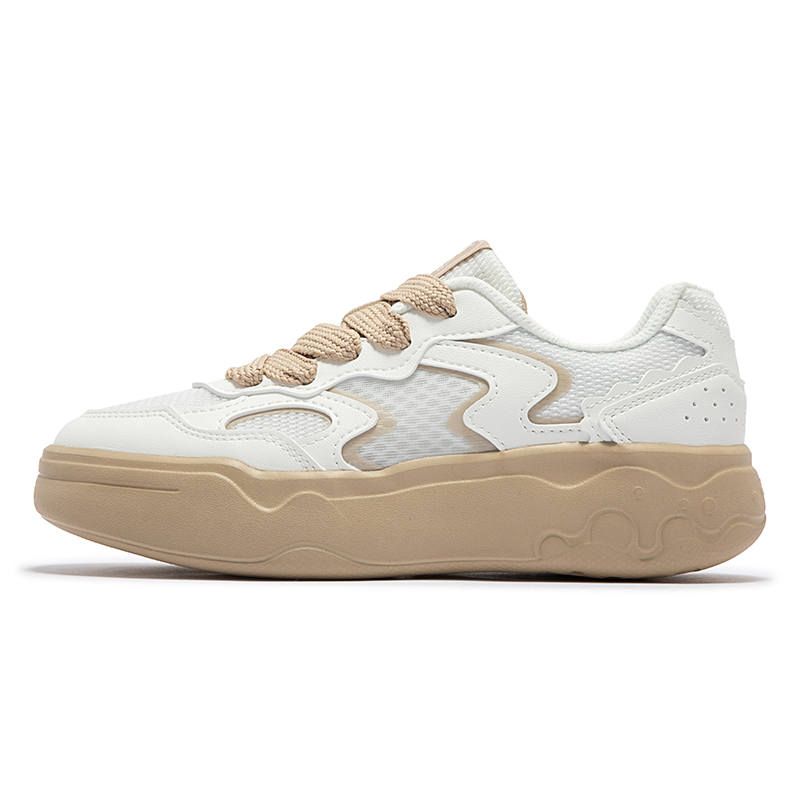 361° Mesh Low top Skateboard Shoes Women's White Brown