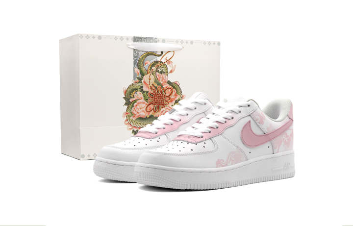Nike Nike Air Force 1 Begonia Slip Resistant Abrasion Resistant Slip Resistant Abrasion Resistant Low top Skateboard Shoes