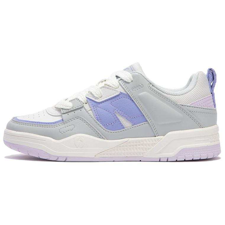 361° Slip Resistant Abrasion Resistant Slip Resistant Abrasion Resistant Low top Skateboard Shoes Women's Gray Purple