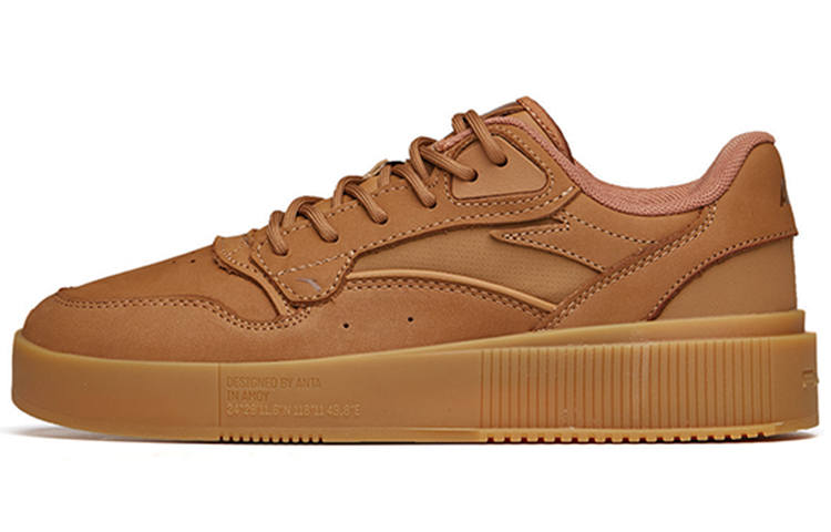 Anta Synthetic Leather Low top Balance Lightweight Abrasion Resistant Slip Resistant Support Skateboard Shoes Men's