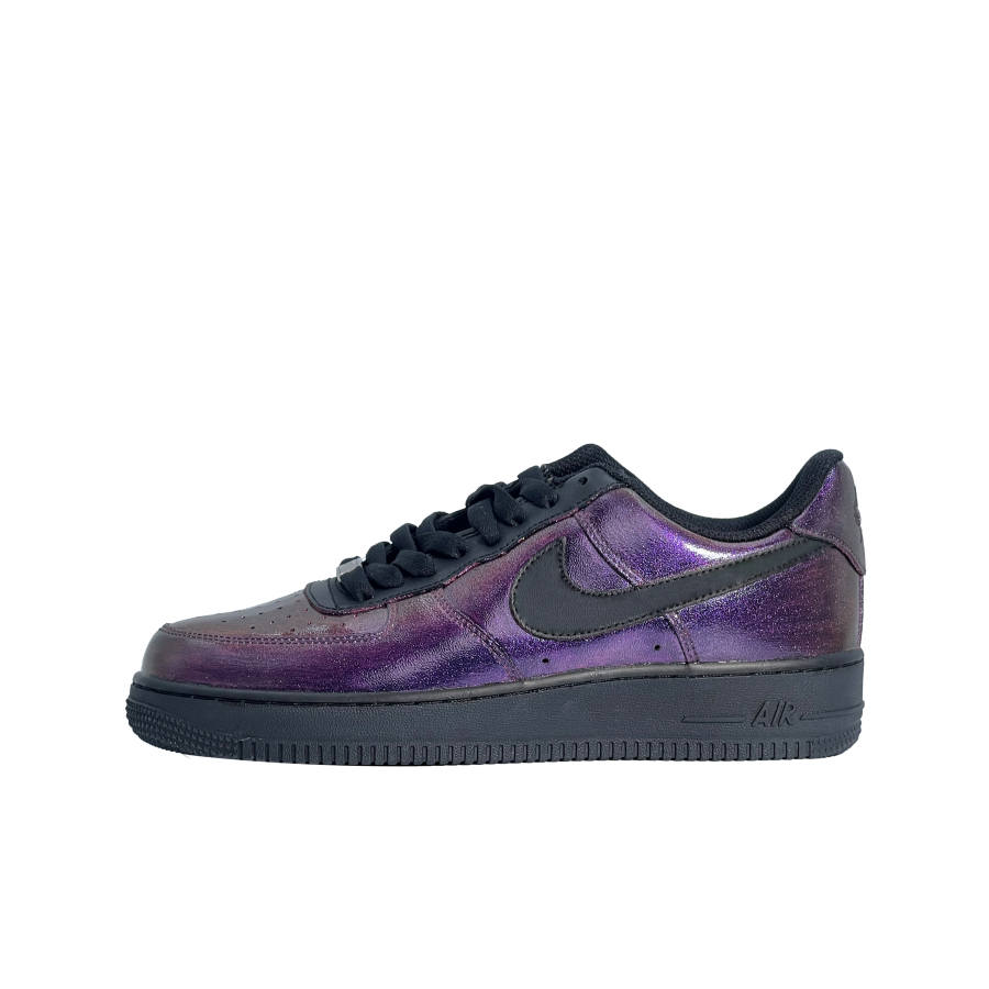Nike Nike Air Force 1 Breathable Height Increasing Low top Skateboard Shoes Unisex Black Purple