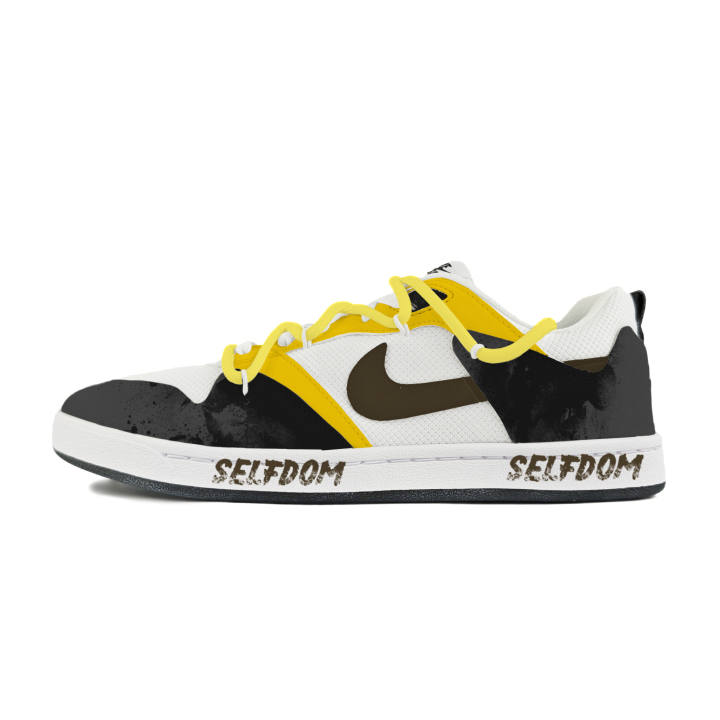 Nike Nike SB Alleyoop Abrasion Resistant Low top Skateboard Shoes Men's White Black Yellow