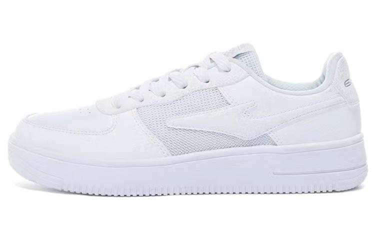 Erke Slip Resistant Abrasion Resistant Slip Resistant Abrasion Resistant Low top Skateboard Shoes Women's White