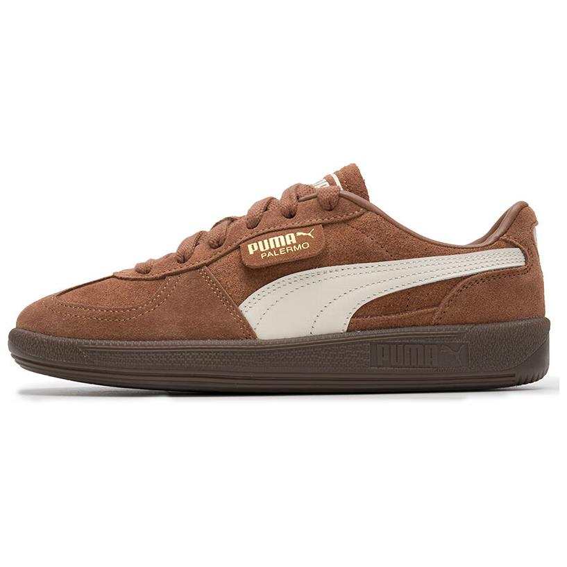 PUMA Palermo Abrasion Resistant Low top German Army Trainers Unisex Brown