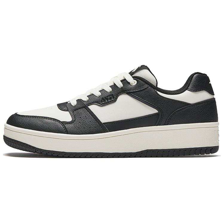 Anta Breaking Bamboo Textile, Synthetic Leather Slip Resistant Abrasion Resistant Low top Skateboard Shoes Men's