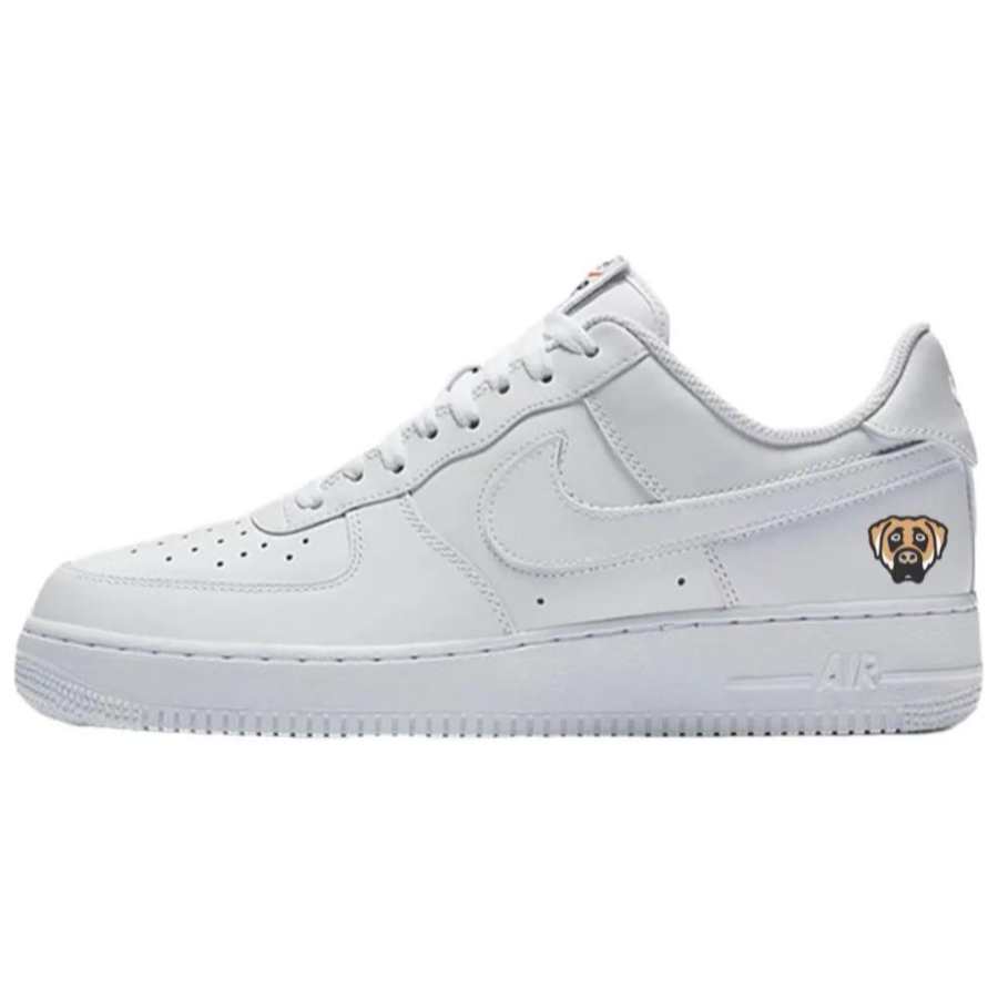 Nike Nike x Victor Worldwide Air Force 1 Slip Resistant Abrasion Resistant Low top Skateboard Shoes Unisex White