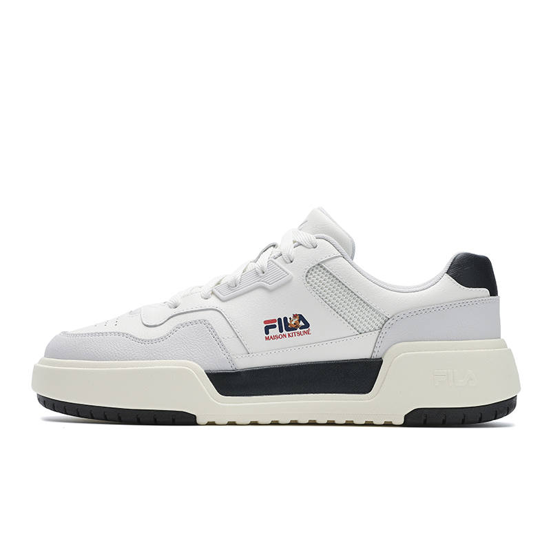 FILA Maison Kitsune x FILA CAMPUS Abrasion Resistant Low top Skateboard Shoes Men's Snow