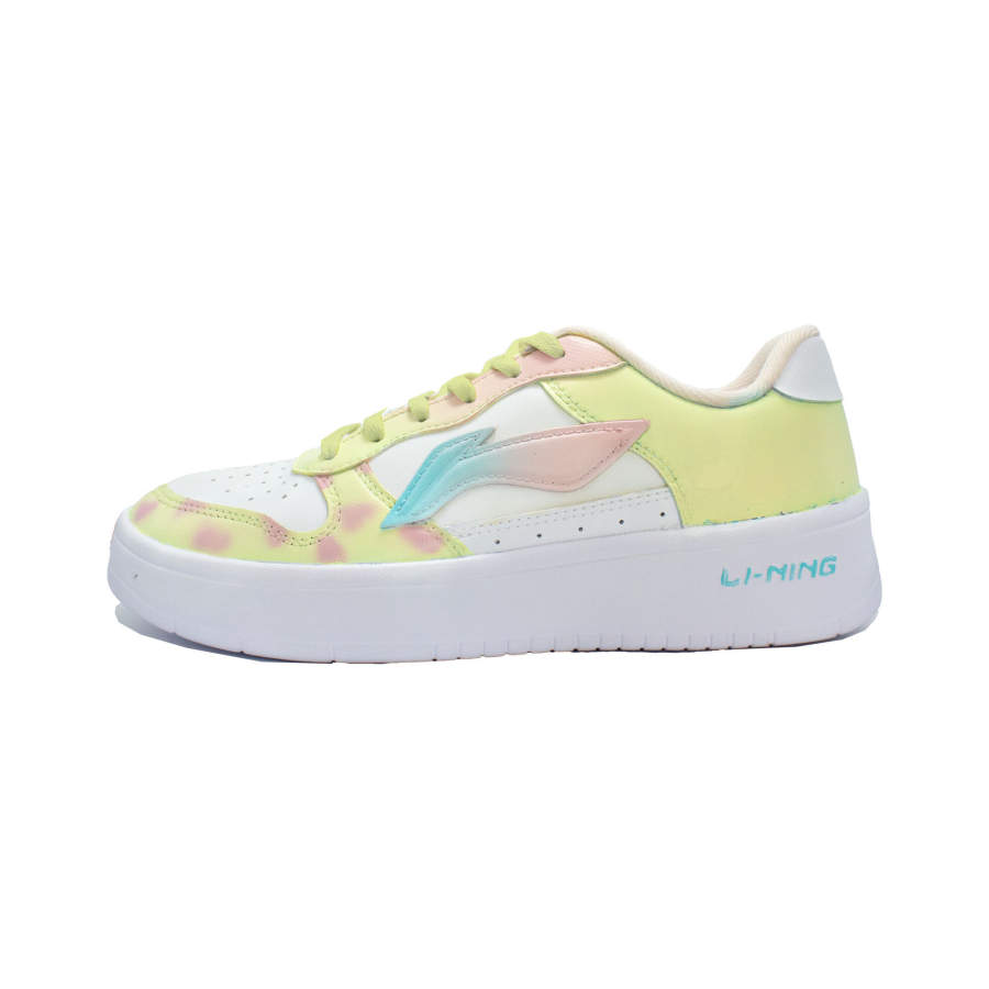 Li-Ning Li Ning Floating Boat Lightweight Abrasion Resistant Coverage Low top Skateboard Shoes Unisex Yellow