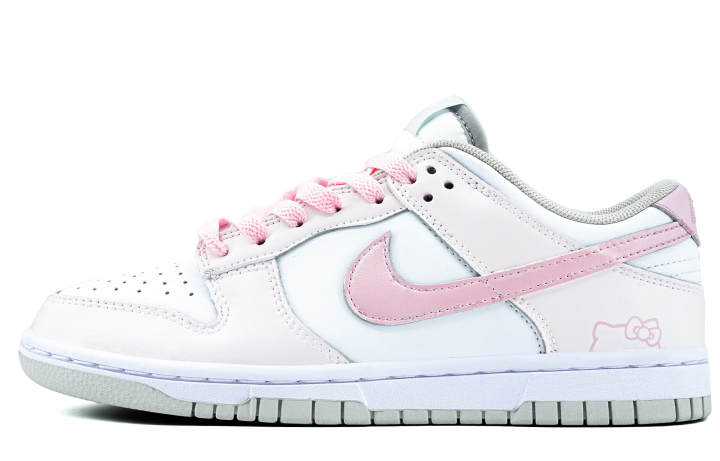 Nike Nike Dunk Low top Skateboard Shoes Women's Pink White