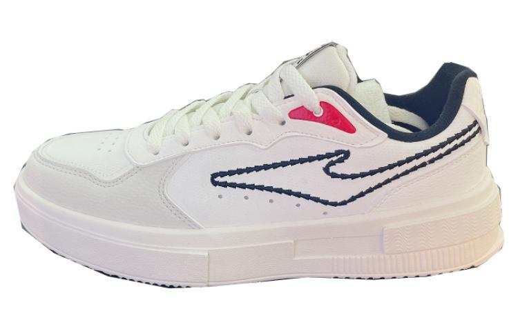 Erke Synthetic Leather Cushioning Abrasion Resistant Cushioning, Wear Resistant Low top Skateboard Shoes Women's White