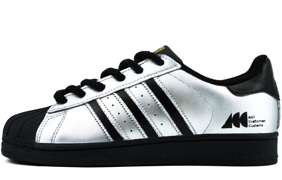 Adidas Originals SUPERSTAR Lightweight Low top Skateboard Shoes Unisex Silver Black
