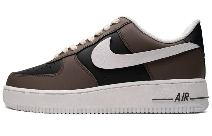 Nike Nike Air Force 1 Low White Snake Low top Skateboard Shoes Unisex Black White Brown